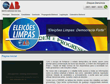 Tablet Screenshot of eleicoeslimpas.oabms.org.br